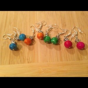 Summer flower earrings